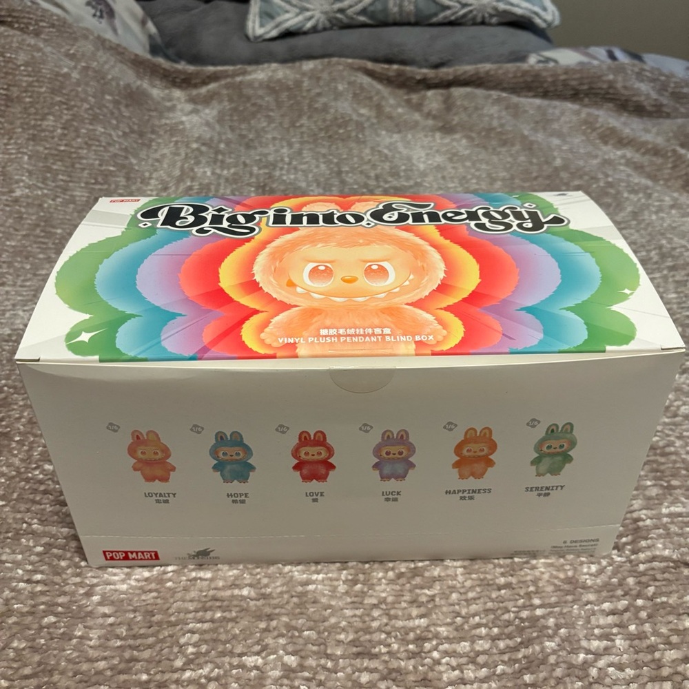 The monsters big into energy labubu full set opened